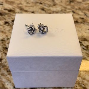 Pandora heart shaped earrings